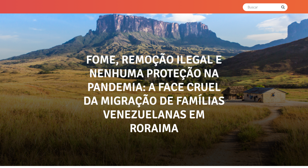 Migração de Famílias Venezuelanas em Roraima